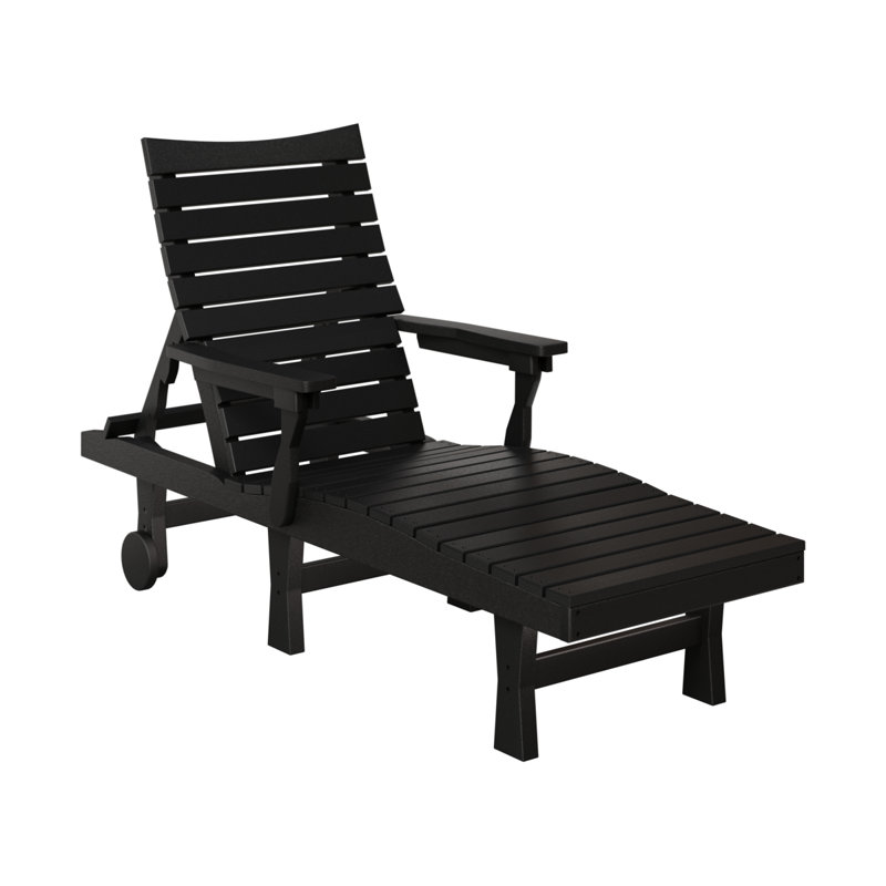 Bristol Outdoor Chaise Lounge, Black