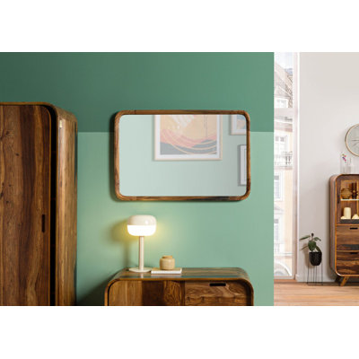 MAILAND Solid Wood Rectangle Wall Vanity Mirror
