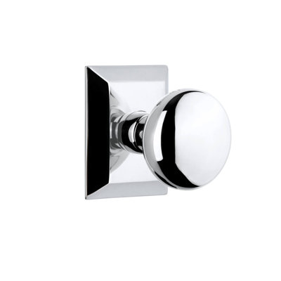 Grandeur Fifth Avenue Square Rosette Double Dummy with Fifth Avenue Knob
