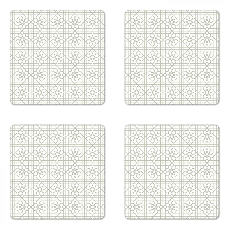 Square 4 Piece Coaster Set