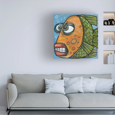 Poisson 9 par Tim Nyberg - peinture sur toile tendue
