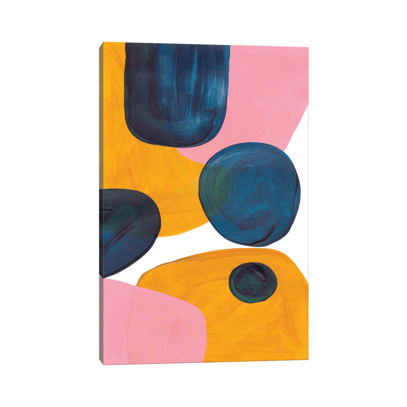 Pink Rolie Polie Olie by EnShape - Wrapped Canvas Print, 20.32 cm H x 30.48 cm W