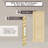 Solid Pine Arched Two-Panel Barn Door Kit With Hidden Track & Installation Hardware Kit/No Assembly Required-114224239