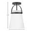 Luminaire campagnard à lumière simple Tori avec abat-jour opale tubé-69559455-69559460