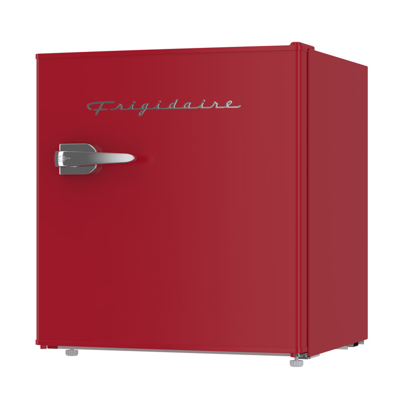 Frigidaire 1.6 Cu. Ft. Retro Compact Fridge with Chiller, Countertop Fridge with Built-In Bottle Opener, Red