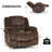 Kinue 41.3" W Swivel Upholstered Recliner with Massage and Heat-1194941070