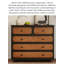 Commode d'appoint rétro grande capacité simple