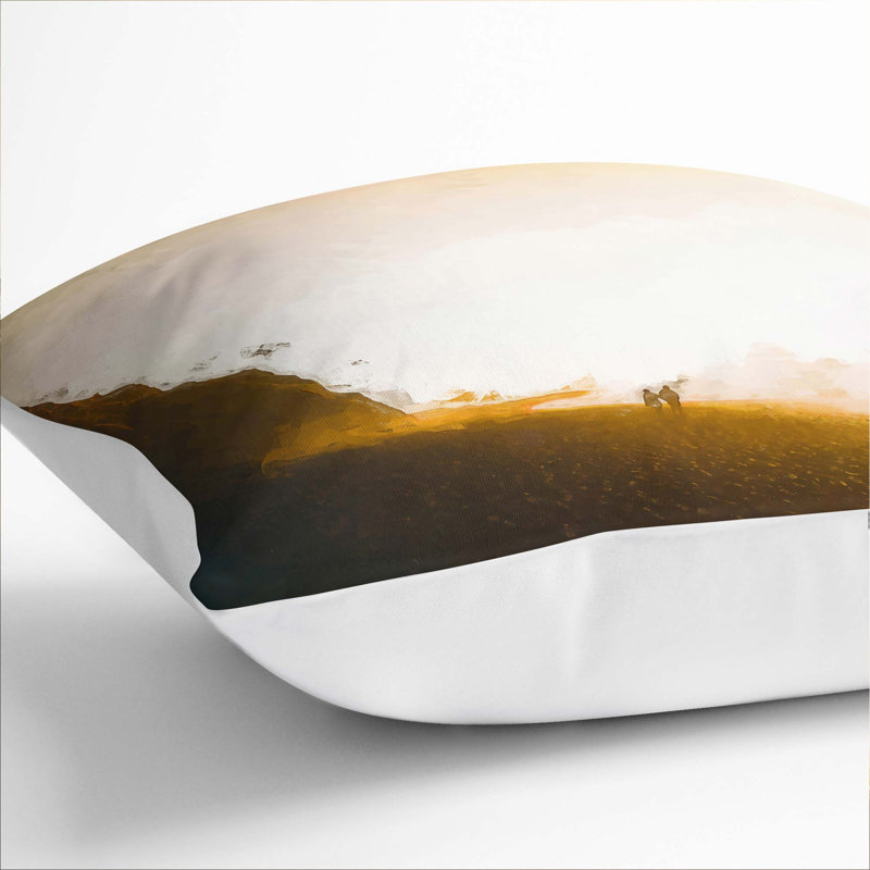 Square Throw Cushion, 40cm H x 40cm W x 15cm D, White