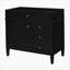 Meuble-lavabo de 36 po sans lavabo supérieur, armoire de rangement moderne avec 2 tiroirs et un tiroir basculant, structure en bois massif