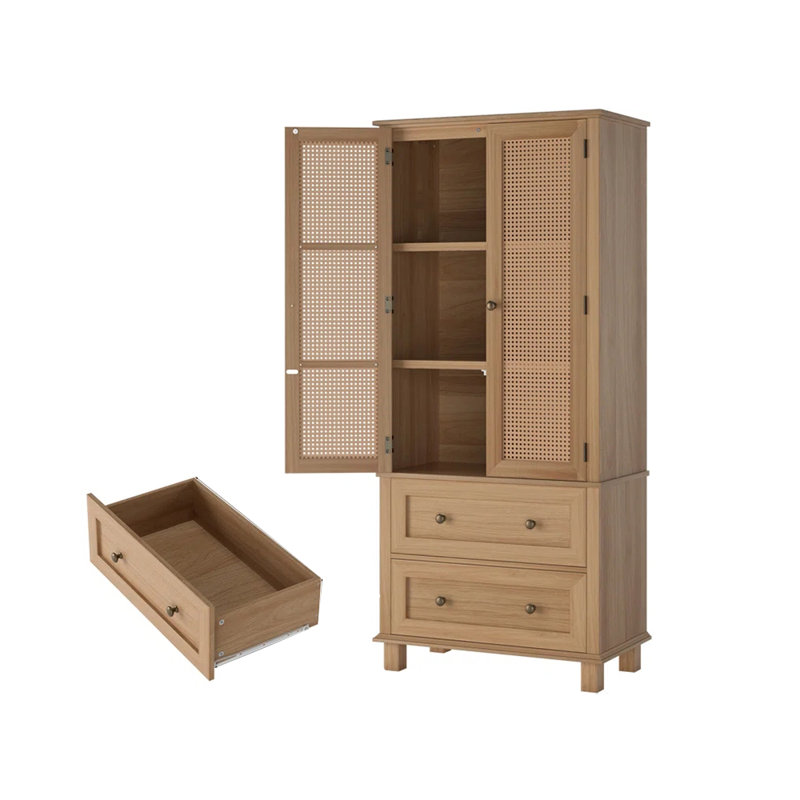 Double-door bookcase, Brown