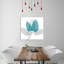 FicusBurkey Teal - Wrapped Canvas Print-1239744191