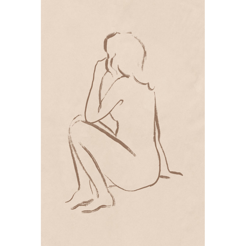 Pose esquissée II, H 12 po x l 8 po x P 1,25 po