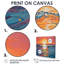 Golden Sunset Reflections Of Calm Ocean Blue Waves - Sunset, impression d'art mural-866389833-866389874