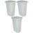 Rubbermaid 13 Gallon Rectangular Spring-Top Lid Wastebasket Trash Can (3 Pack)