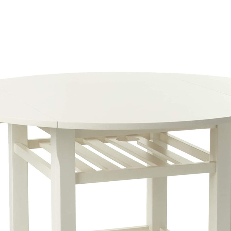 Skiatook Drop Leaf Dining Table, Cream, 56.9"