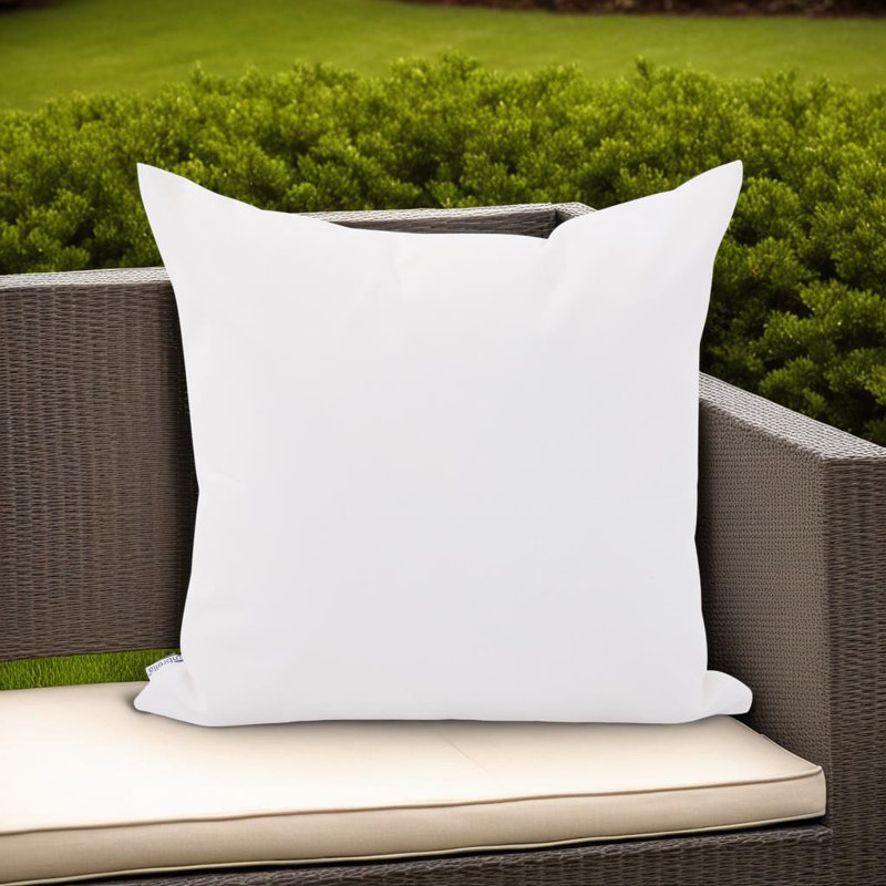 Outdoor Sunbrella Throw Pillow, Seascape Natural