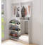 Armoire de rangement pour chaussures, étagère à chaussures étroite avec miroir