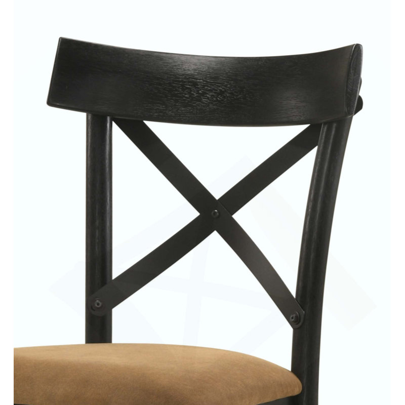 Élégant ensemble de chaises d'appoint en cuir Aire, parfait pour les repas modernes et les sièges confortables