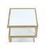 Table de bout carrée en verre avec rangement Miraloma-33420004-120705416