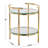 Nellye Glass Tray Top End Table