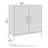 Caleshia Steel Accent Low Storage Cabinet-1143778267