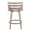 Tabouret de bar de style moderne Mid-Century de 26 po Cosini Cosini-92718766