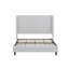 Grand lit tapissier de tête de lit / tête de lit haute de 54 po / simplicité élégante / pas de sommier nécessaire / assemblage facile / grand / blanc crème-130622868-130622871