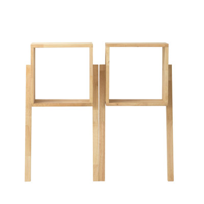 36.5cm W Solid Wood Shelving Unit