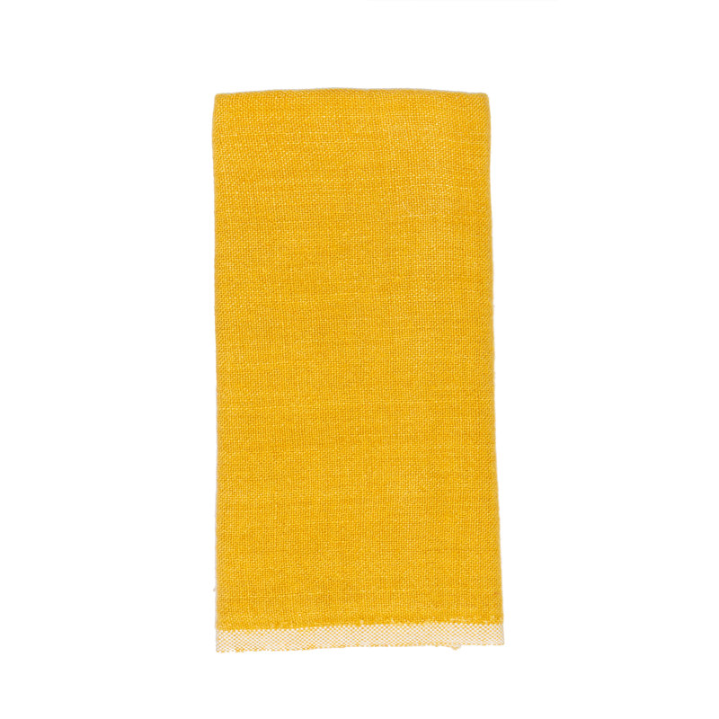Chunky Linen Dish Cloth, Mustard