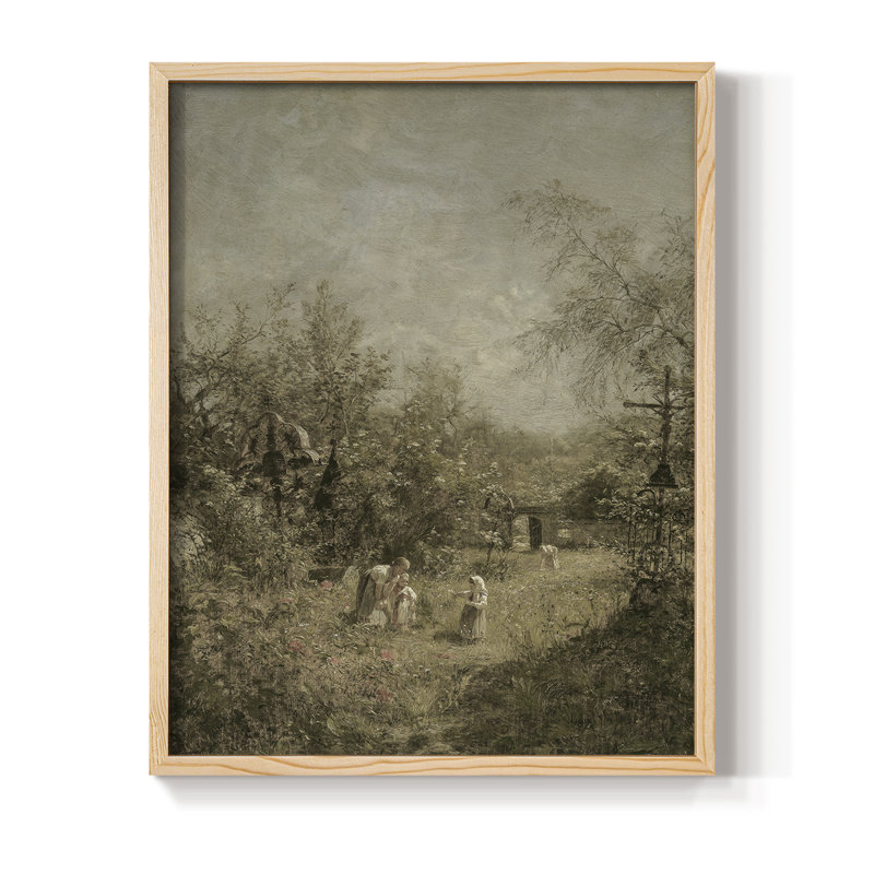 «Vintage Landscape», reproduction encadrée CL XXVI - bois massif, H 21 po x l 17 po