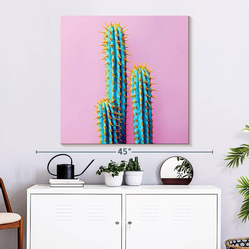 Harnek Neon Cactus, 33" H x 33" W