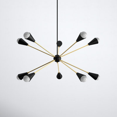 Monroe 10 - Light Metal Sputnik Chandelier