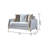 Lust Modern Style Loveseat In Off White(CA INVENTORY)-709408984