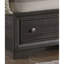Lit traditionnel gris pleine grandeur avec options de rangement - Bois d'ingénierie de qualité pour une construction de chambre à coucher fonctionnelle et fonctionnelle