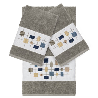 Khloe 3 Piece Turkish Cotton Towel Set