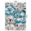 Tapis bleu / gris / ivoire Rooshi-33380989