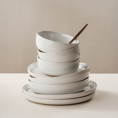 12 Piece Stoneware Dinnerware Set - Service for 4