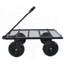 Chariot de jardin robuste en acier avec côtés amovibles pour un transport polyvalent et une capacité de charge élevée