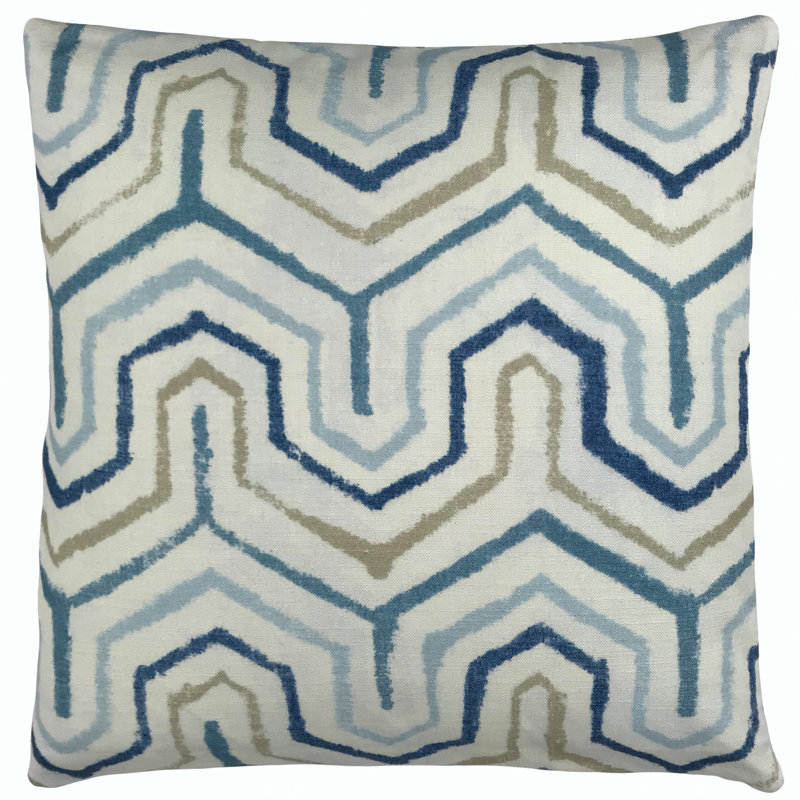 Athena Square Pillow Cover & Insert, 18" x 18", Brown