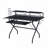 Rectangular Computer Desk with Keyboard Tray, Black