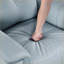 Fauteuil inclinable, pivotant et coulissant, fauteuil inclinable manuel de luxe en cuir grainé bleu royal | Bleu royal | Bois massif, structure en contreplaqué-1857414209