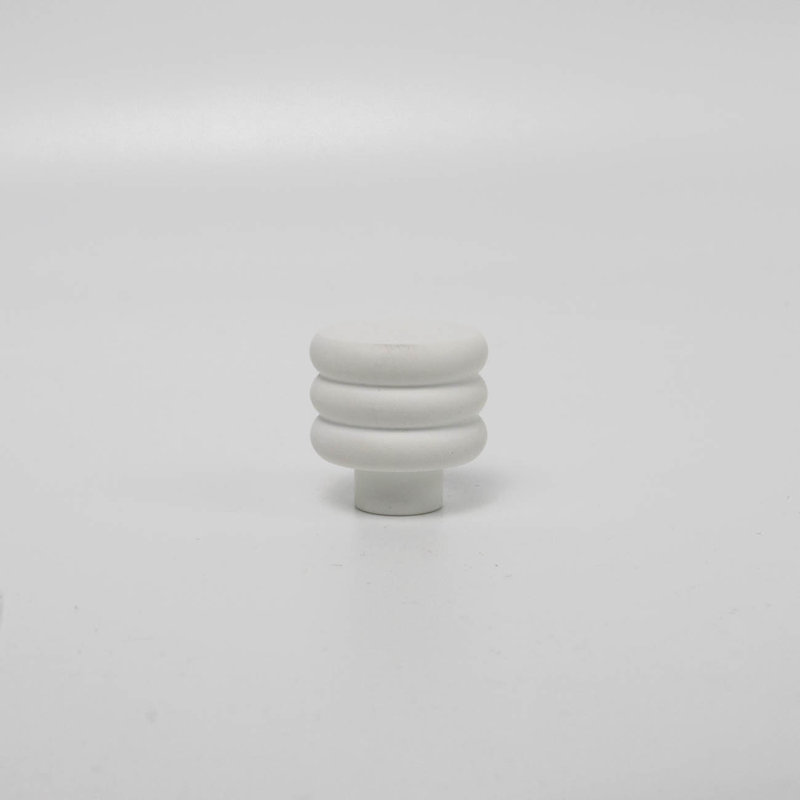 ROUS Hardware Mid-Century Modern Honey Comb Knob, Snow (White)