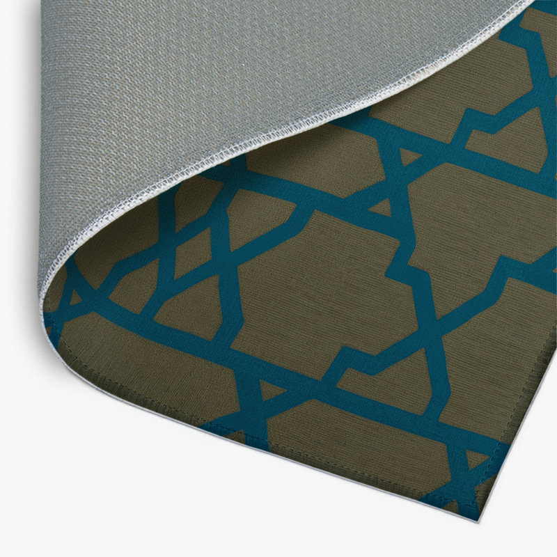 Trellis Brown Indoor and Outdoor Area Rug, Rectangle 4' x 6'