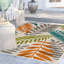 Tapis d'intérieur / extérieur à motif floral bleu / vert / orange Maddock-1250469950
