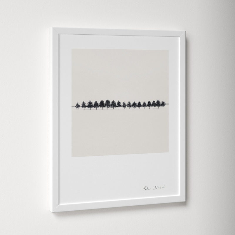 Seventeen Trees by Peter Dušek, White, 20" H x 16" W x 1.25" D