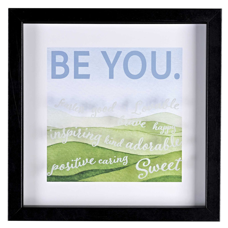Art mural encadré Be You 10 x 10