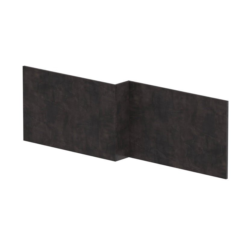 1700Mm Shower Bath Front Panel, Metallic Slate
