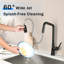 Robinet de cuisine noir mat à 3 fonctions 360-119337413