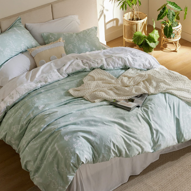 Bedsure Duvet Cover Full Size - Reversible Duvet Cover Set with Zipper Closure, 3 Pieces Floral Patterned Bedding Set