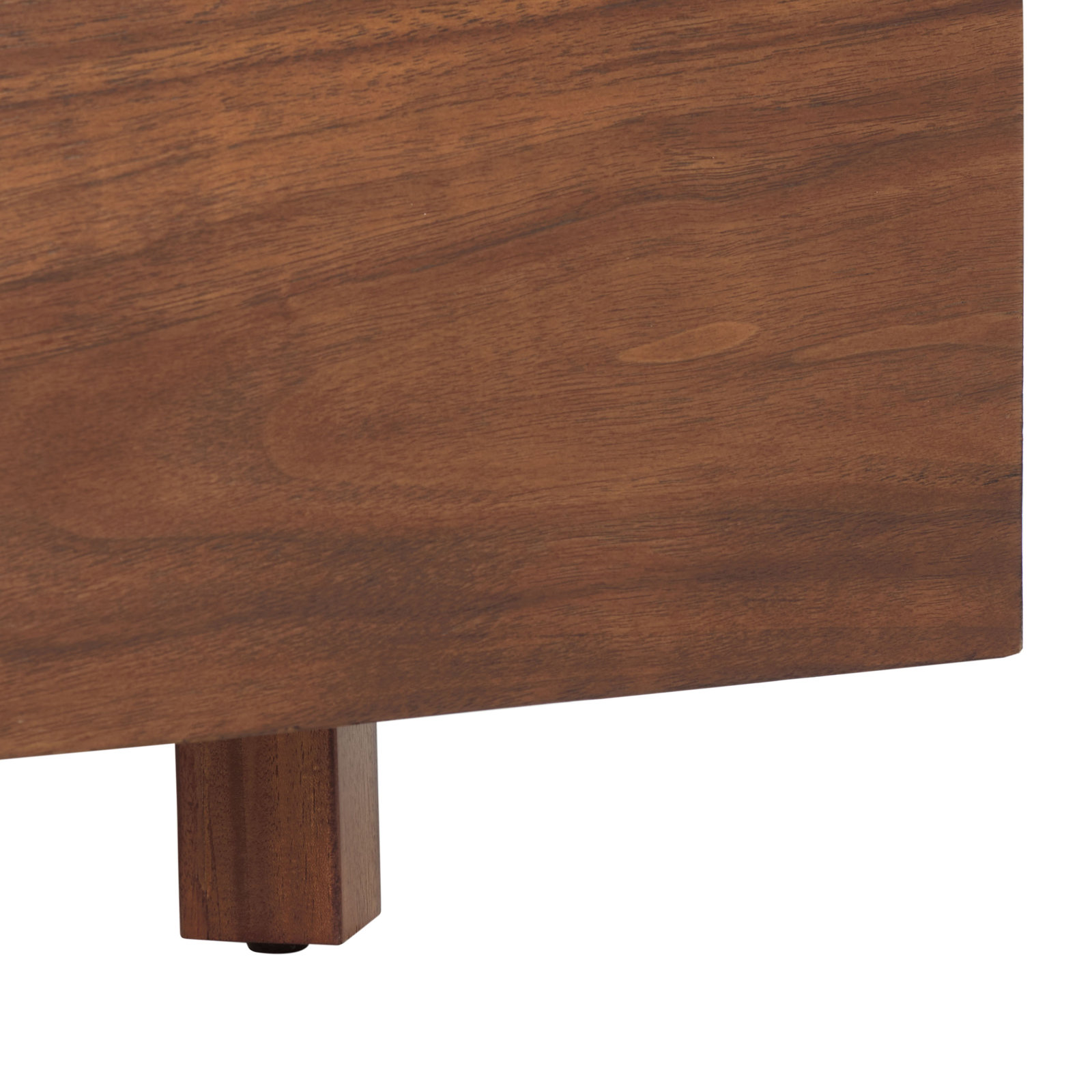 Arland Bernadina Wood Bed Frame, Walnut, Queen